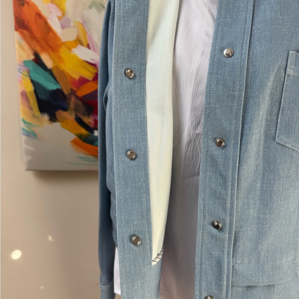 Pearl by Leila Rose Women's Blue Denim Jacket - Picture 5 of 14